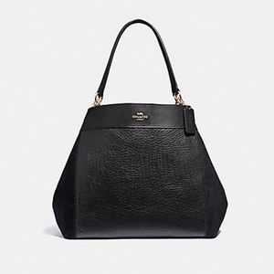 COACH LARGE LEXY SHOULDER BAG BLACK
